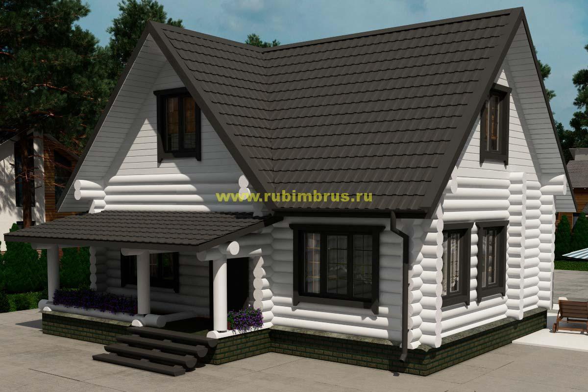 Проекты домов бревно 7 на 7 Проекты домов бревно 7 на 7